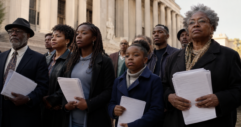Black voting rights 2026 NAACP advocates outside federal courthouse